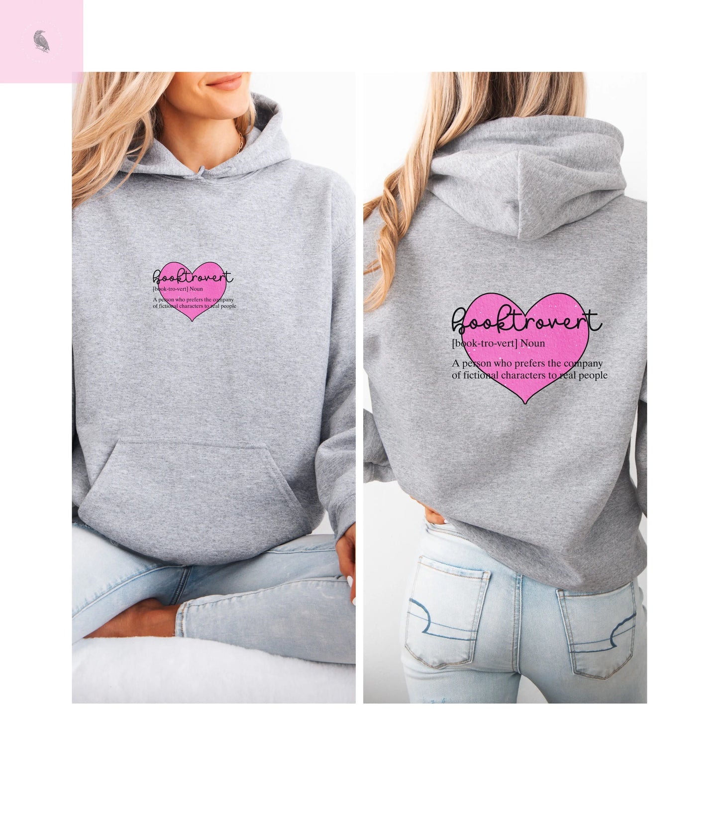 Book Lovers Hooded Sweatshirt, Booktrovert Gift for Readers, reading lovers hoodie, book club sweatshirt Printify