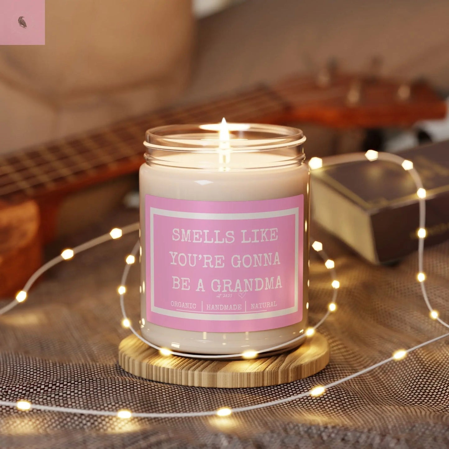 Scented Soy Candle - Smells Like You're Gonna Be a Grandma - 9oz Handmade Gift for Expectant Moms The flirty crow