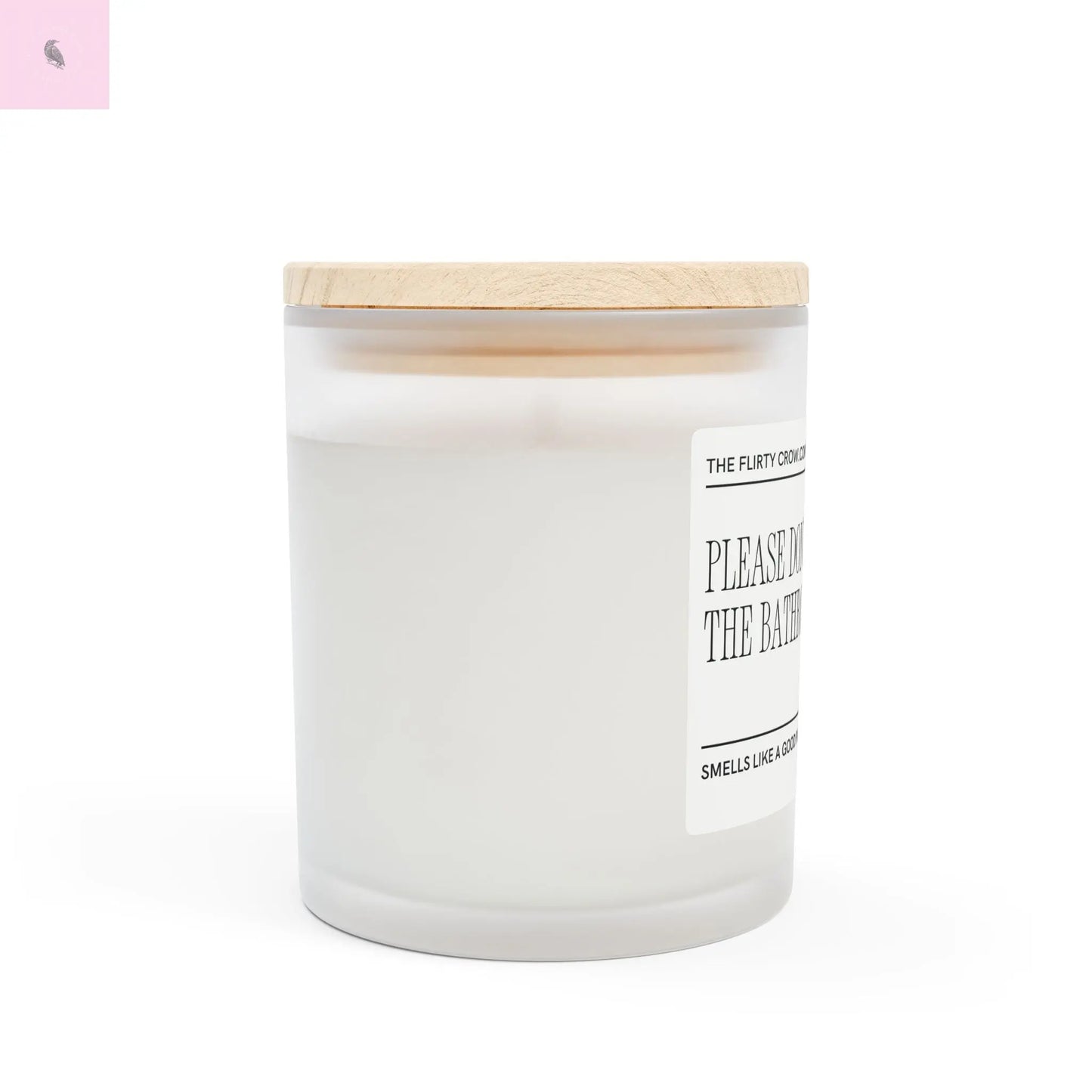 Party Candle - Frosted Glass Candle, 11oz the flirty crow