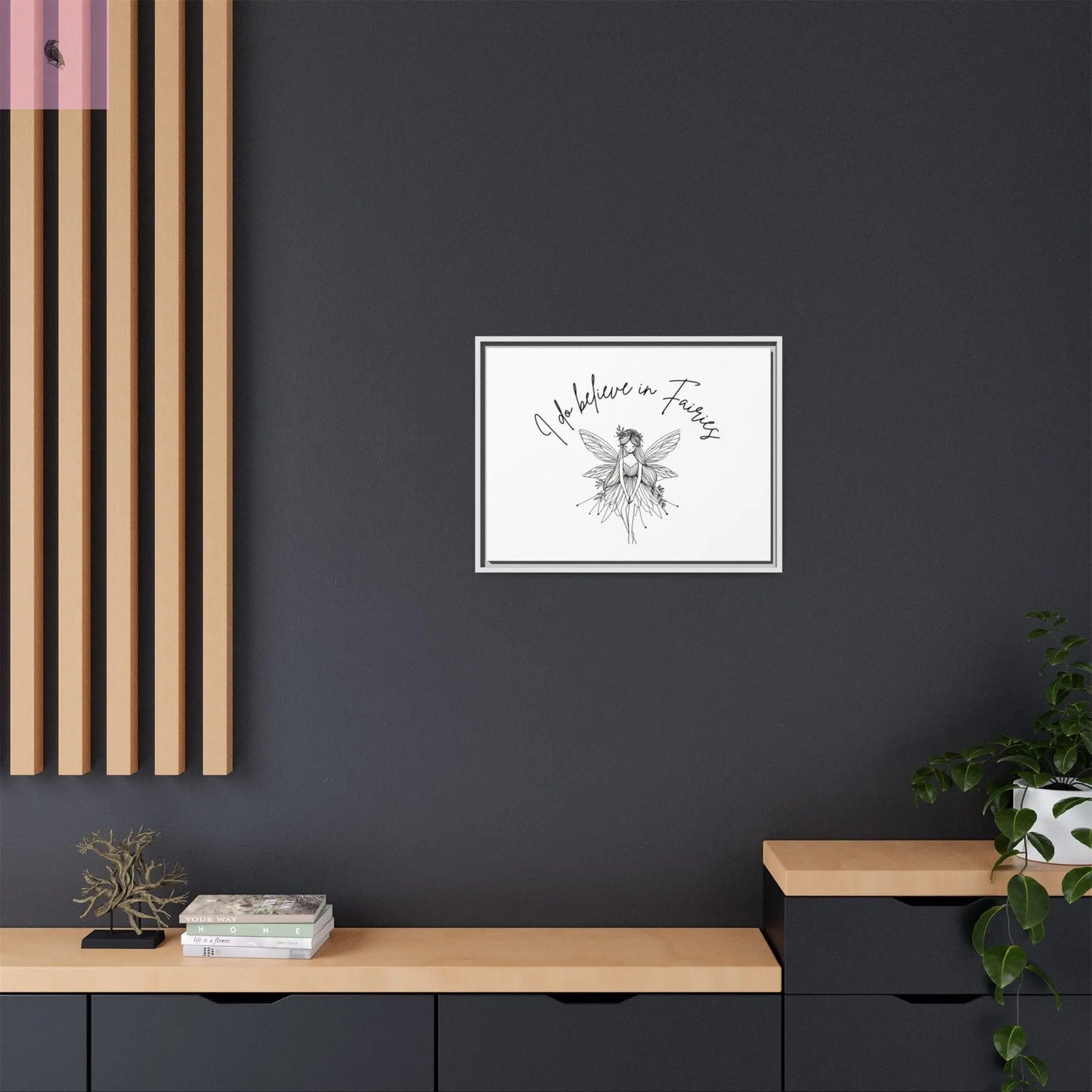 Fairies Canvas, Framed (Multi-color) - The flirty crow