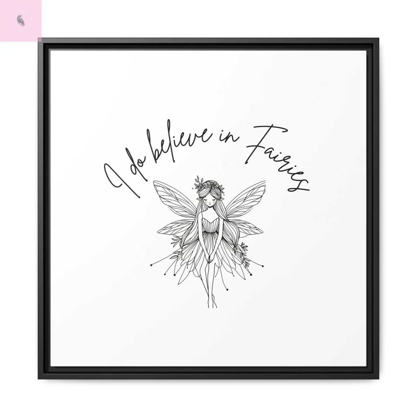 Fairies Canvas, Framed (Multi-color) - The flirty crow
