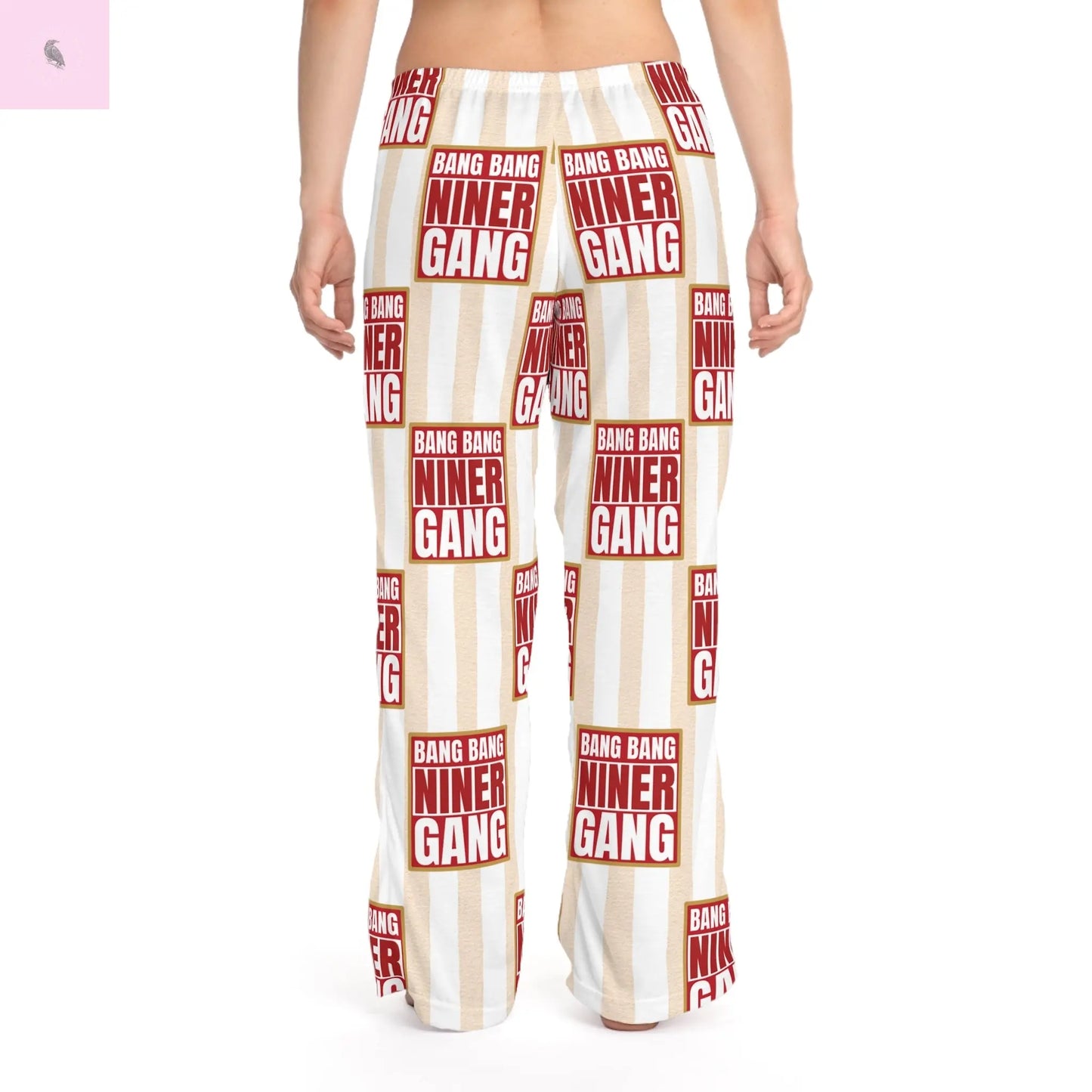 49er unisex pajama pant, gameday niner lounge wear, 49er tailgate lounge pant The flirty crow