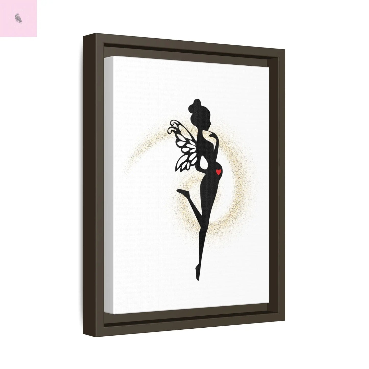 Framed Fairy Art Print - Enchanting Decor for Expecting Mothers, Baby Shower Gift, Elegant Nursery Wall Art, Whimsical Home Accent The flirty crow