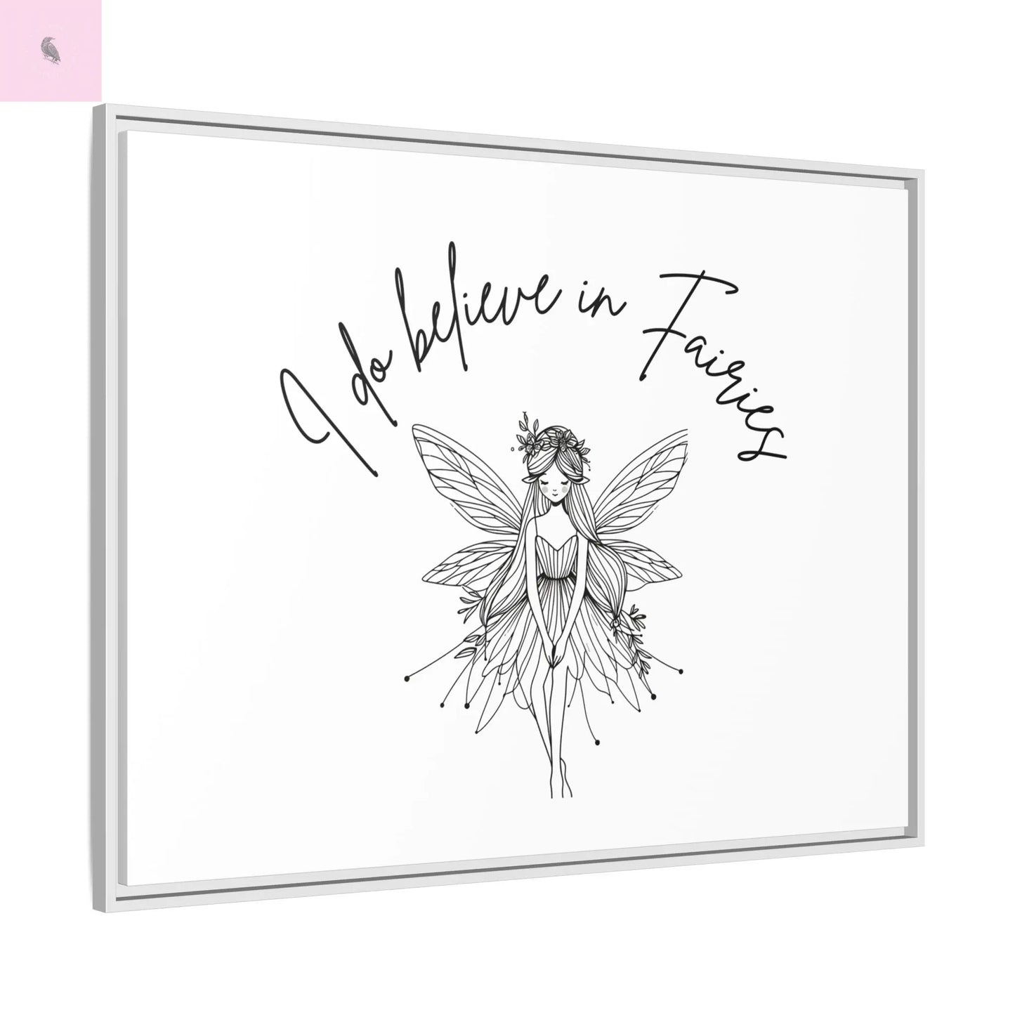Fairies Canvas, Framed (Multi-color) - The flirty crow
