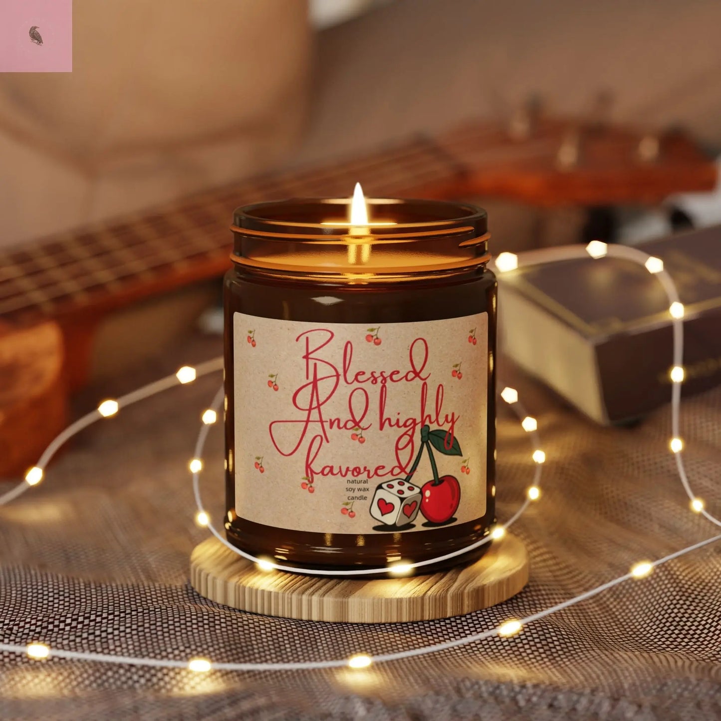 Blessed and Highly Favored Scented Soy Candle - Cozy Home Decor for All Occasions the flirty crow