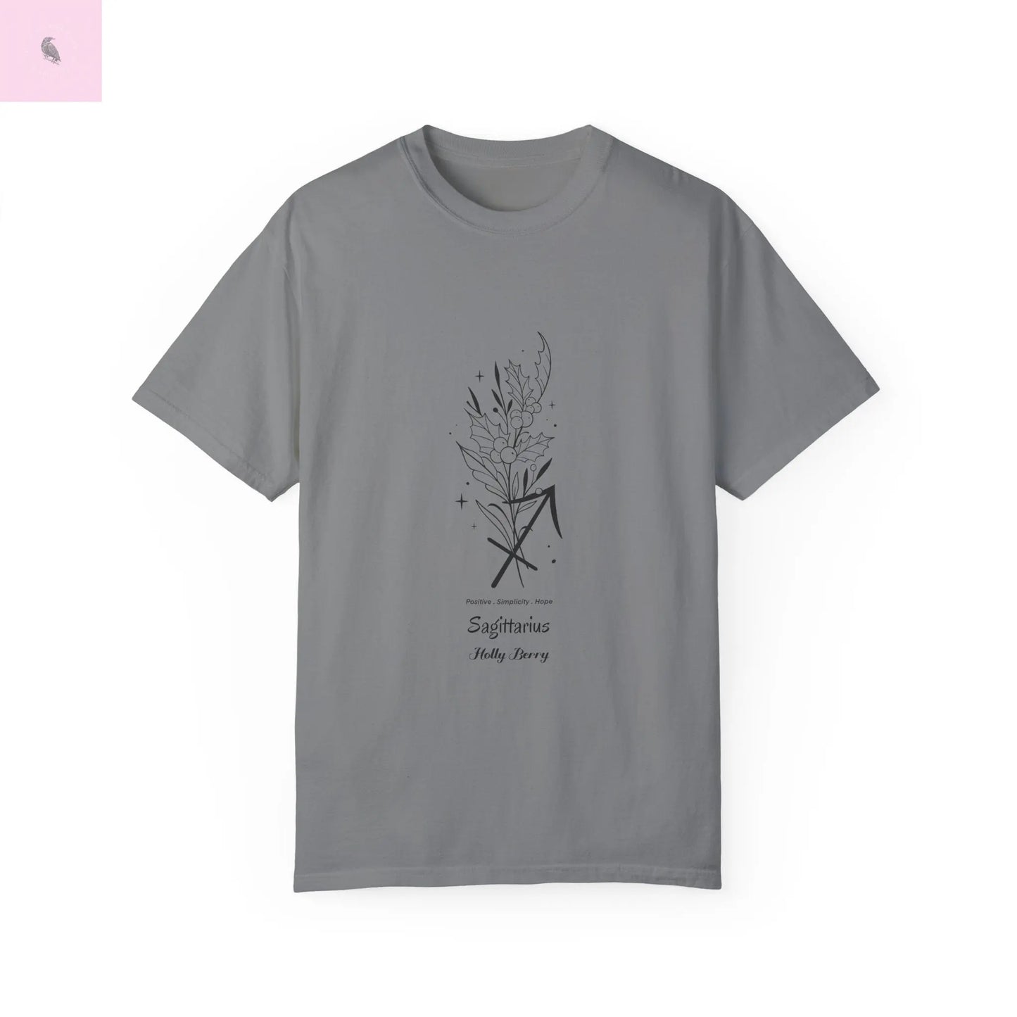 Sagittarius birth flower T-Shirt for Astrology Lovers Printify