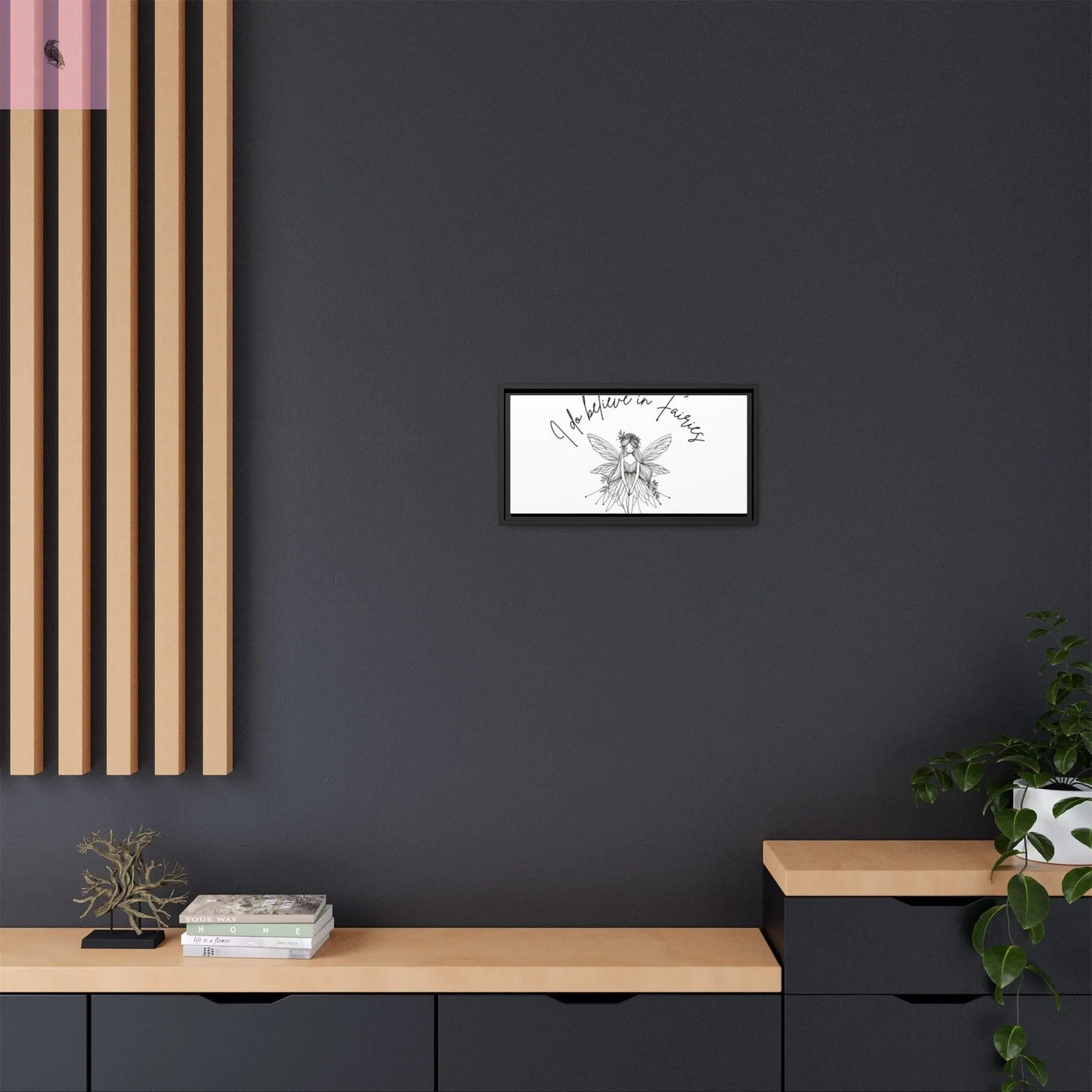 Fairies Canvas, Framed (Multi-color) - The flirty crow