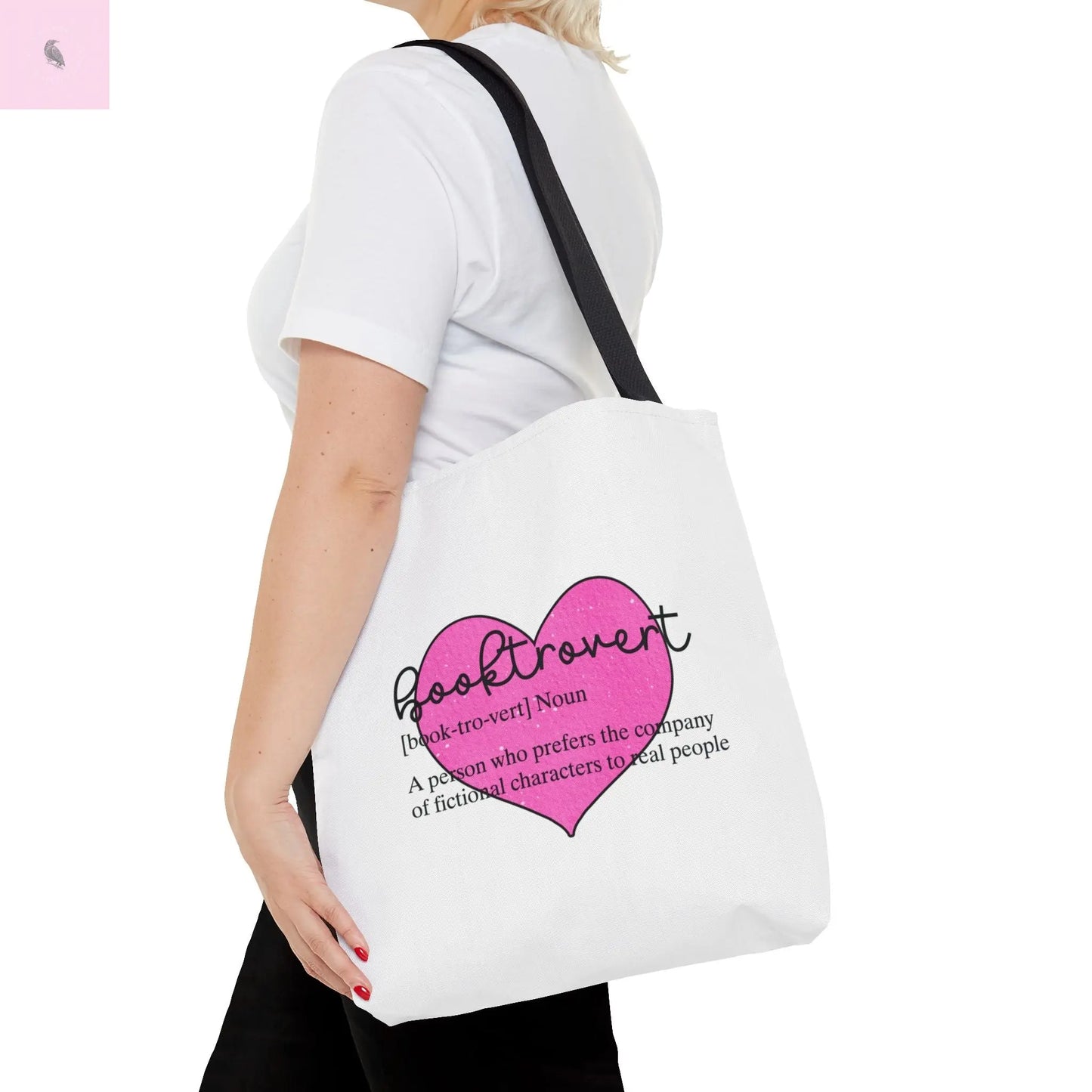 Book Lover Tote Bag, Bookish Gift, Reading Accessories, Tote for Introverts, Eco-Friendly Shopping Bag, Cute Literary Design Printify