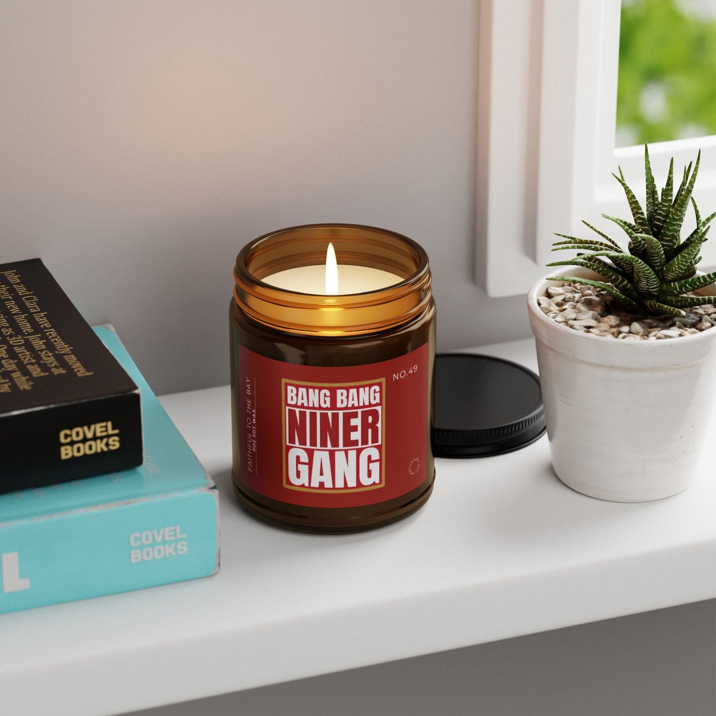 Niner Gang candle for the home 'Bang Bang Niner Gang' Scented Soy Candle The flirty crow