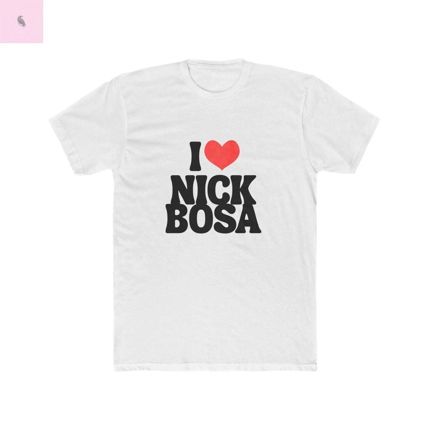 I Love Nick Bosa Unisex Cotton Crew Tee, Gift for 49er football  Fans,  sporty tshirt, Casual Wear, Game Day, Team Spirit Printify