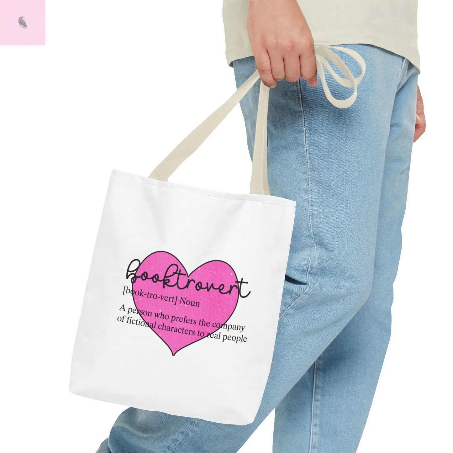 Book Lover Tote Bag, Bookish Gift, Reading Accessories, Tote for Introverts, Eco-Friendly Shopping Bag, Cute Literary Design Printify