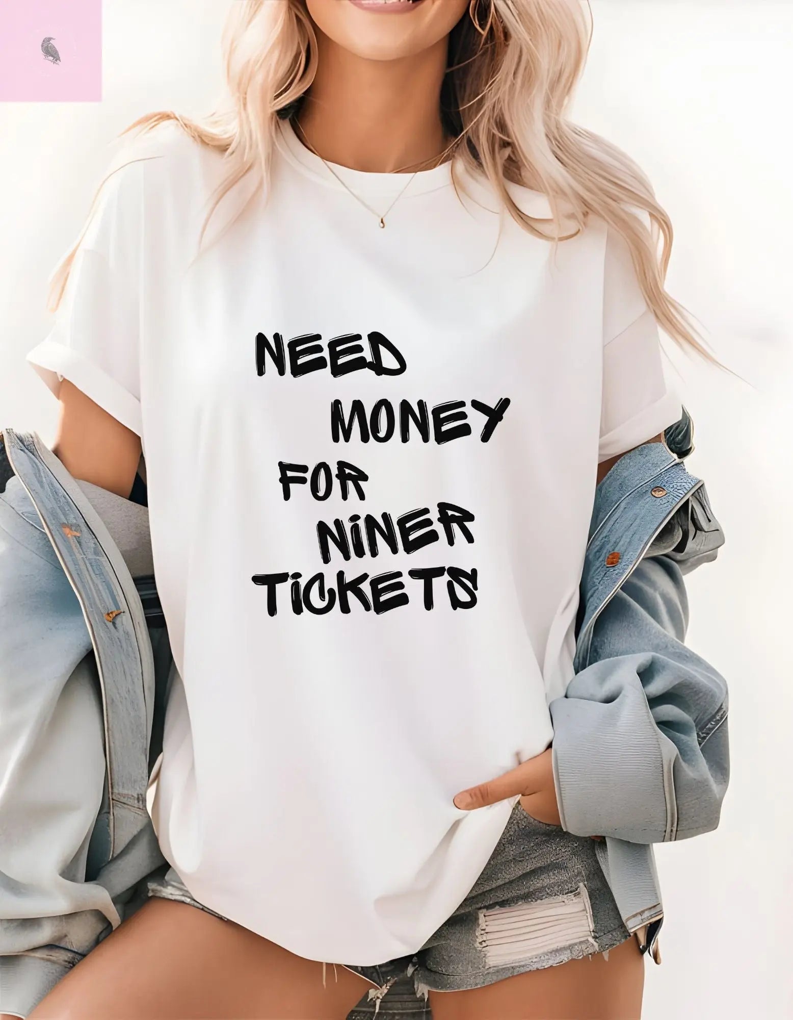 Niner T-Shirt unisex cotton tee for fans the flirty crow