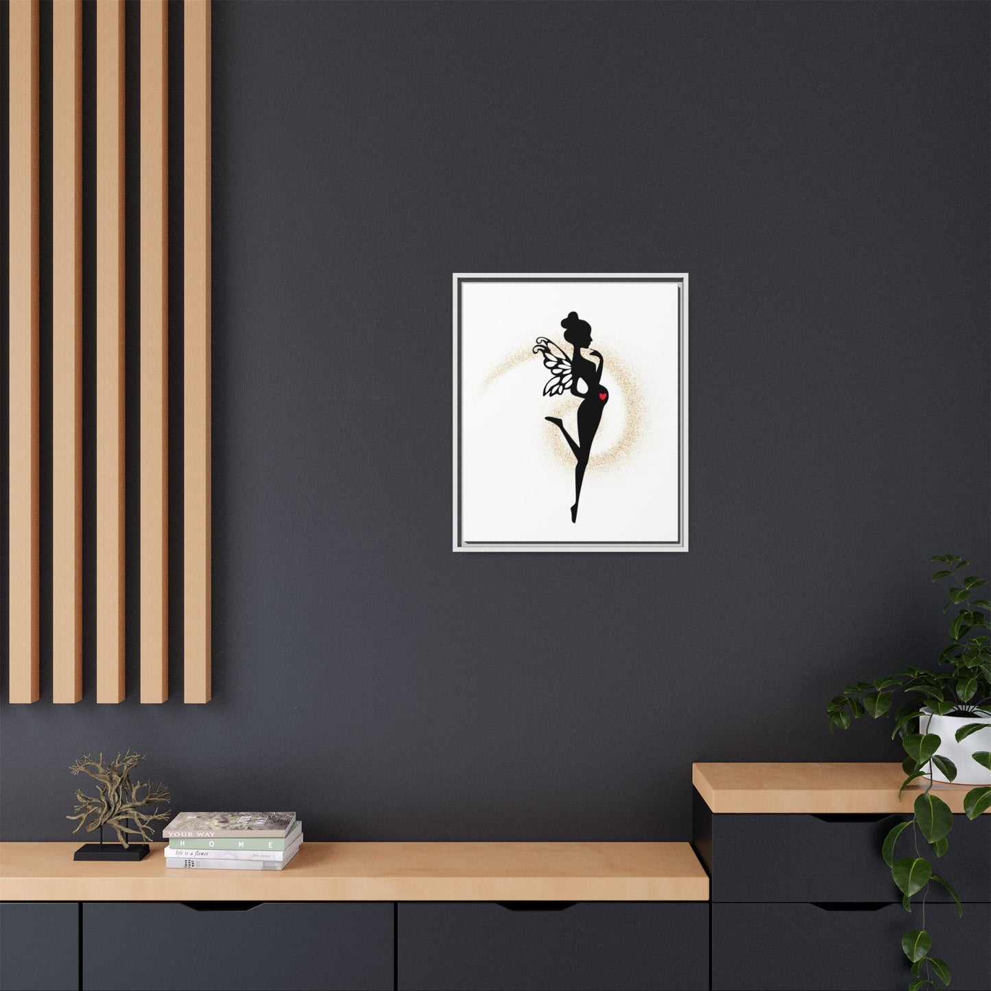 Framed Fairy Art Print - Enchanting Decor for Expecting Mothers, Baby Shower Gift, Elegant Nursery Wall Art, Whimsical Home Accent - The flirty crow