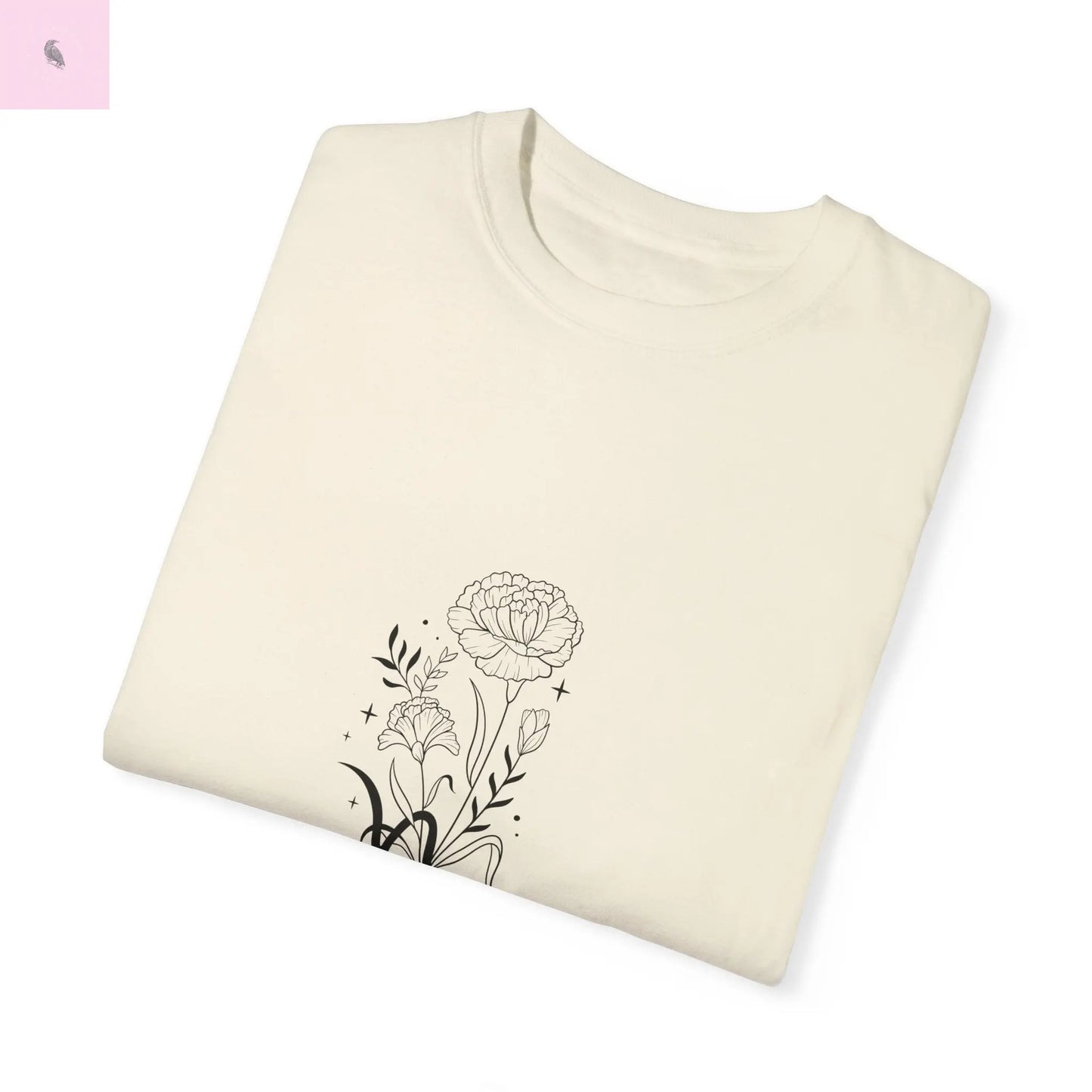 Capricorn birth flower T-Shirt for Astrology Lovers Printify