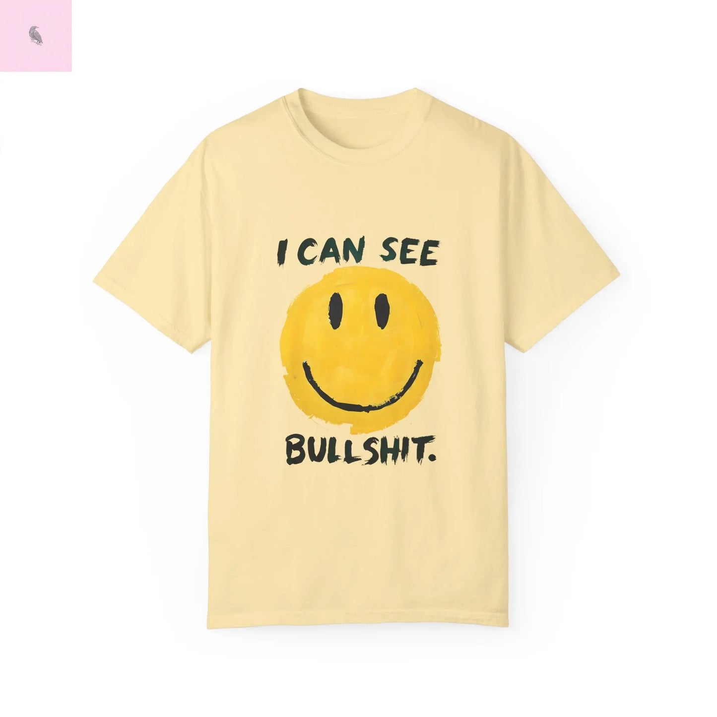 Funny Smiling Through the BS Unisex Tee - The flirty crow