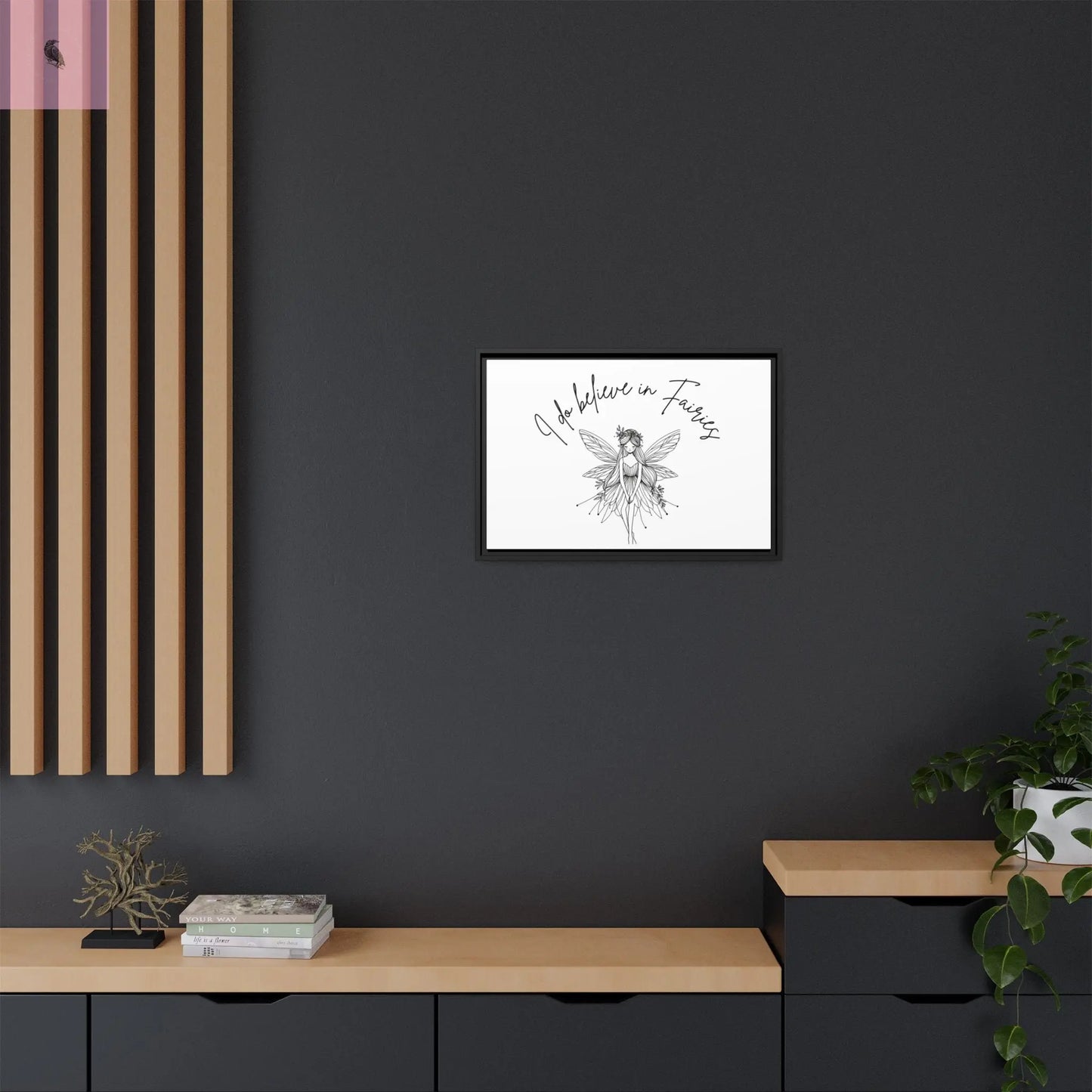 Fairies Canvas, Framed (Multi-color) - The flirty crow
