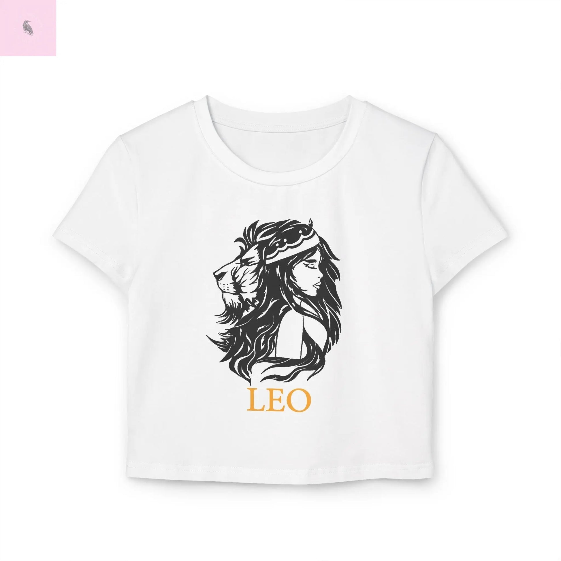Leo Astrology Women's Baby Tee the flirty crow