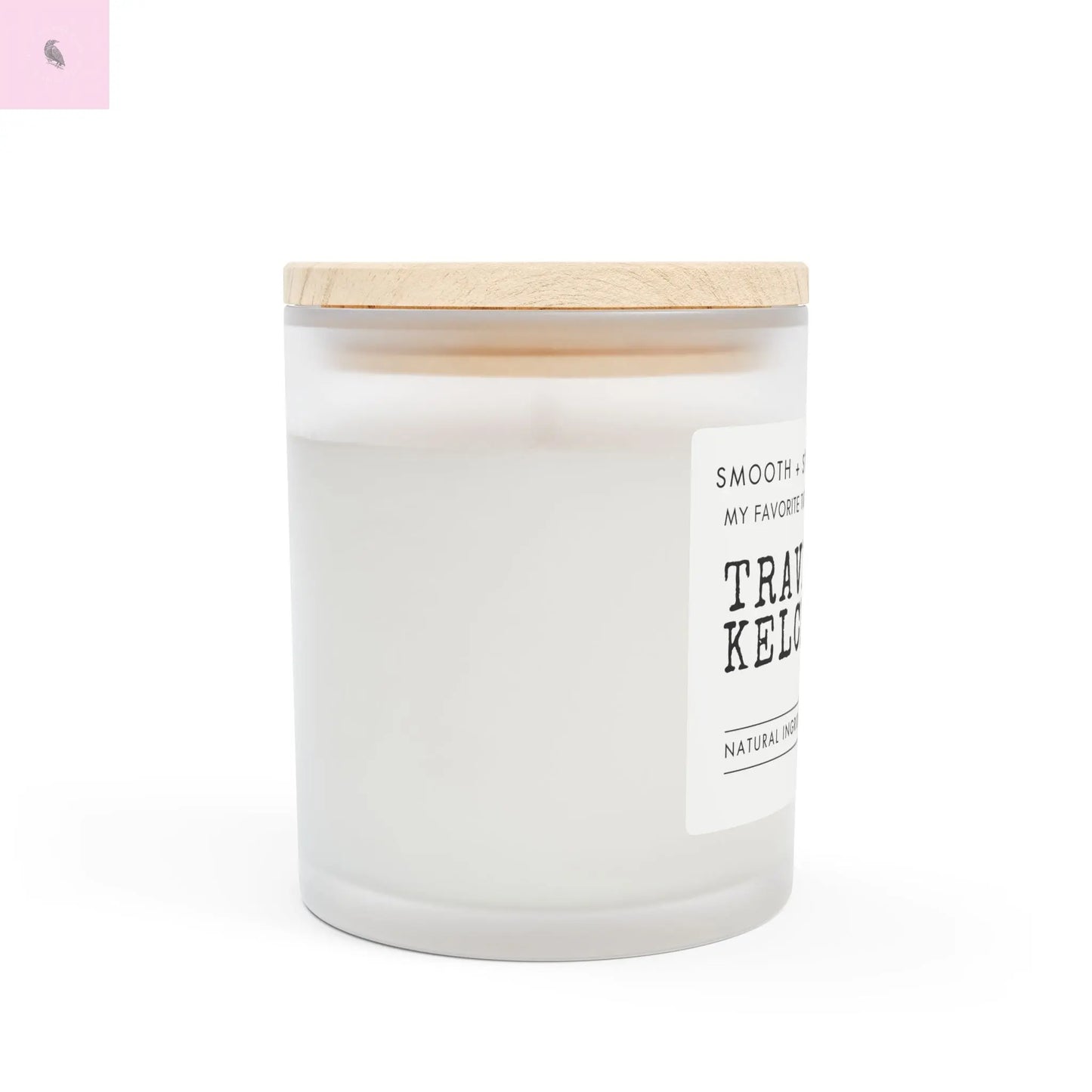 Frosted Glass Kansas City football lovers Candle The flirty crow