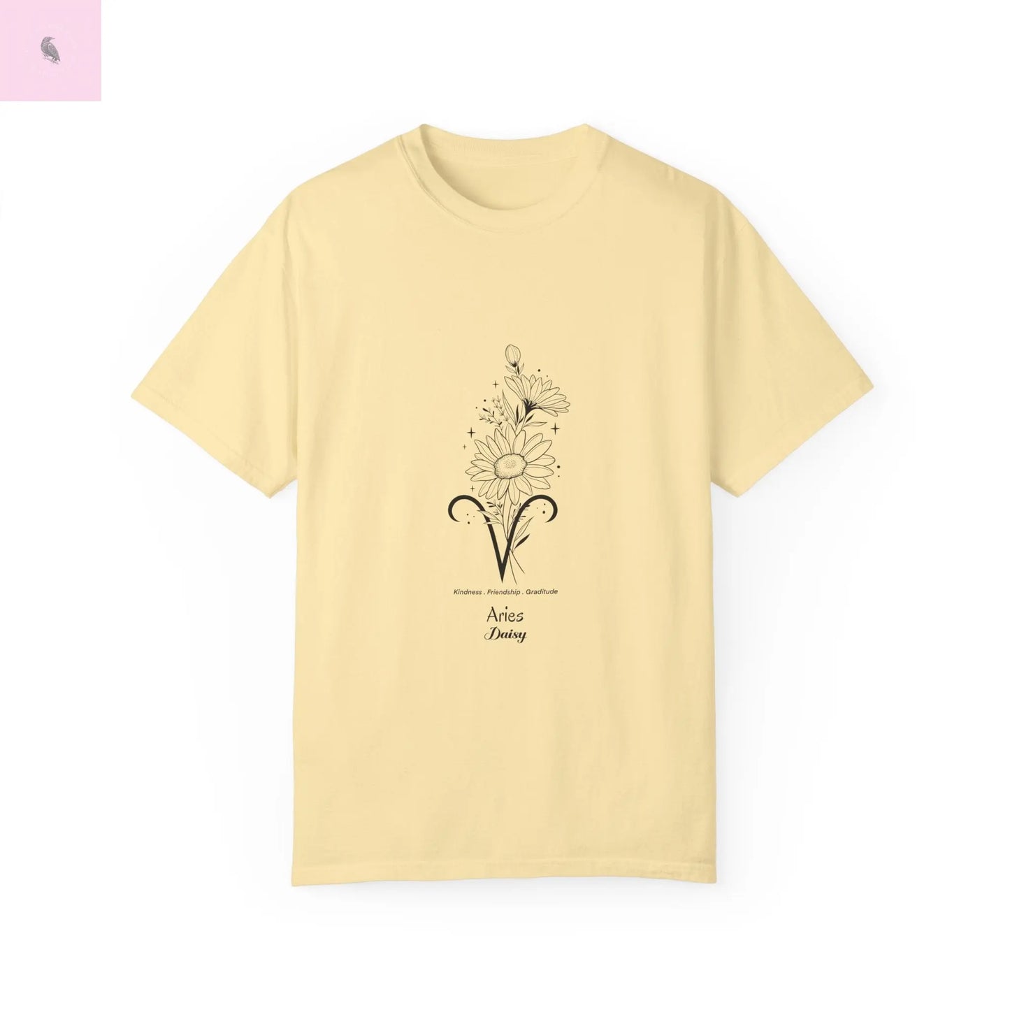 Aries birth flower T-Shirt for Astrology Lovers Printify