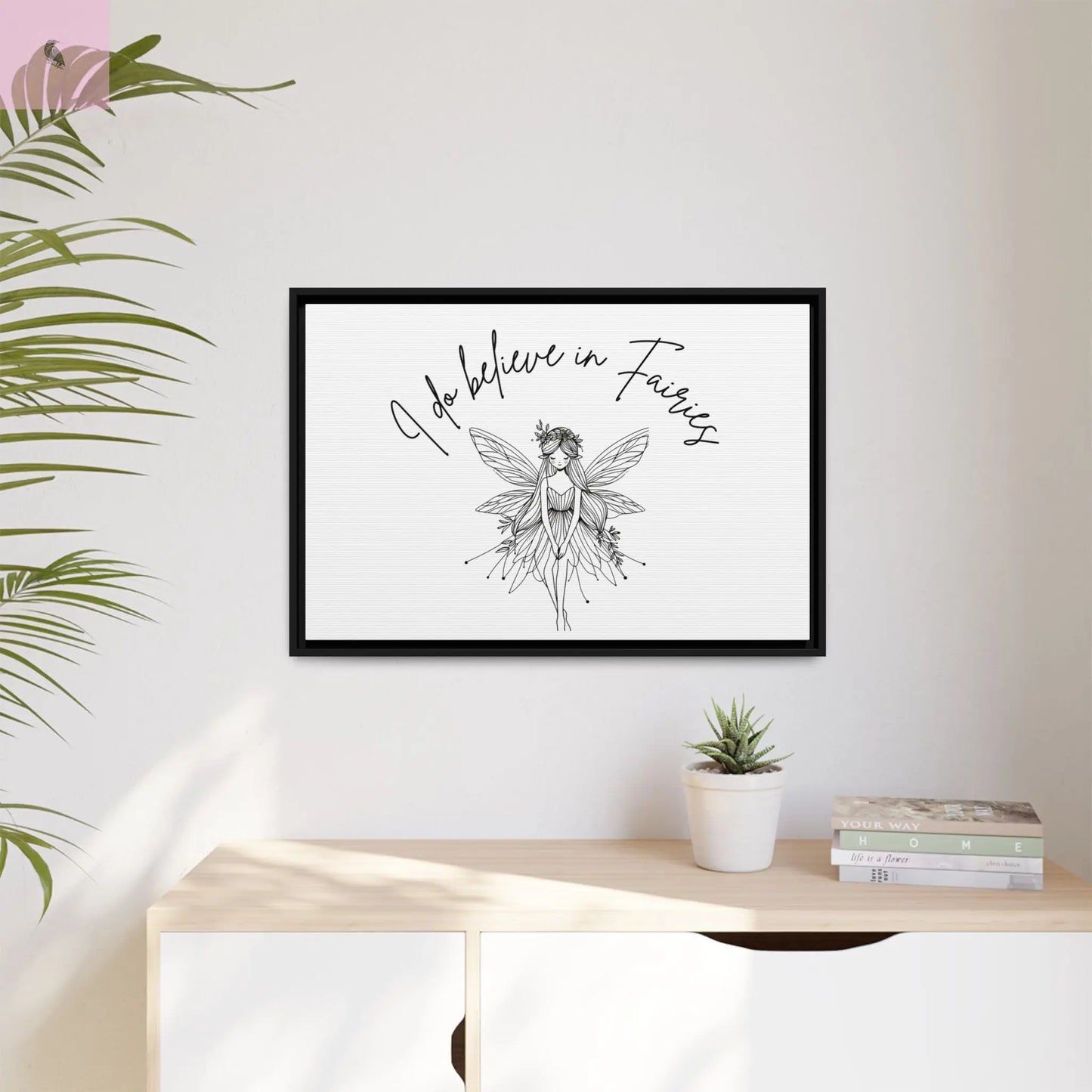 Fairies Canvas, Framed (Multi-color) - The flirty crow