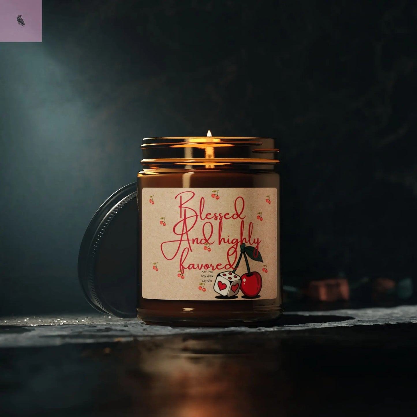 Blessed and Highly Favored Scented Soy Candle - Cozy Home Decor for All Occasions the flirty crow