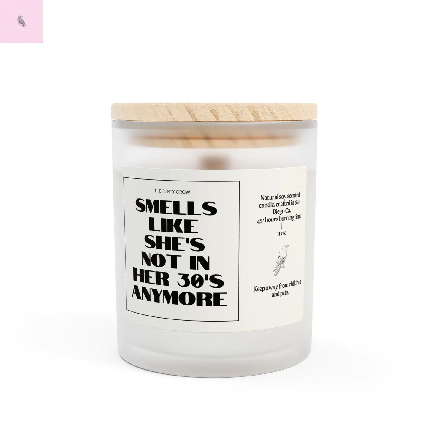 Birthday candle soy wax candle. the flirty crow