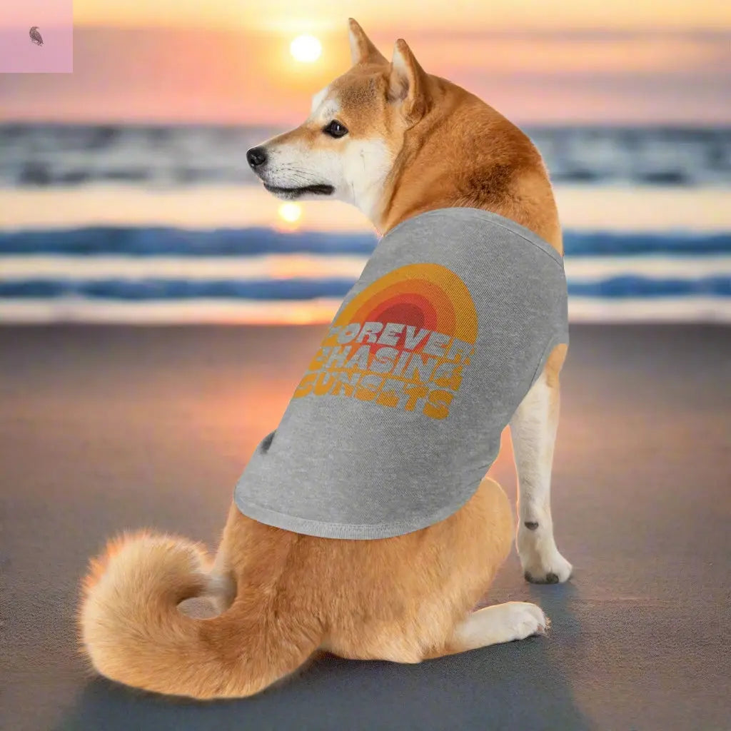 Dog Tank Top - Sunset Chaser Design The flirty crow