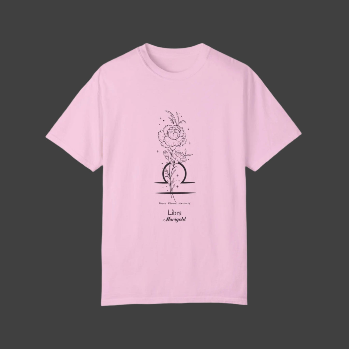 Libra Birthday Flower Unisex Tee The flirty crow