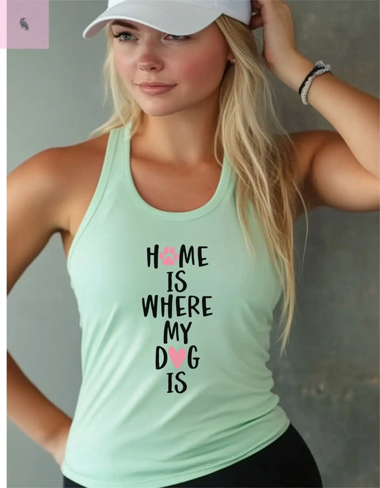 Dog lovers racerback tank top the flirty crow