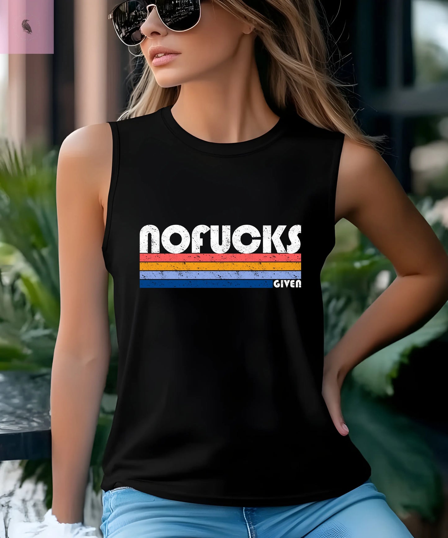 Women's Muscle Tank - Retro Funny Trendy Summer Tank Top Printify