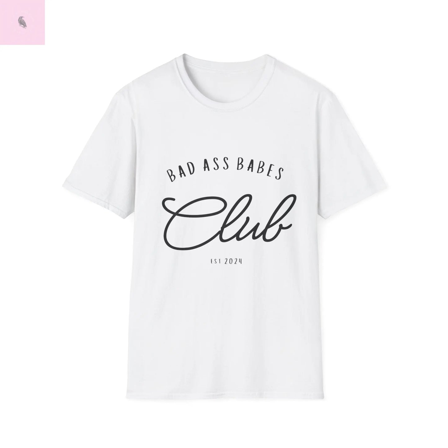 women's babes club unique fun cotton Softstyle T-Shirt the flirty crow