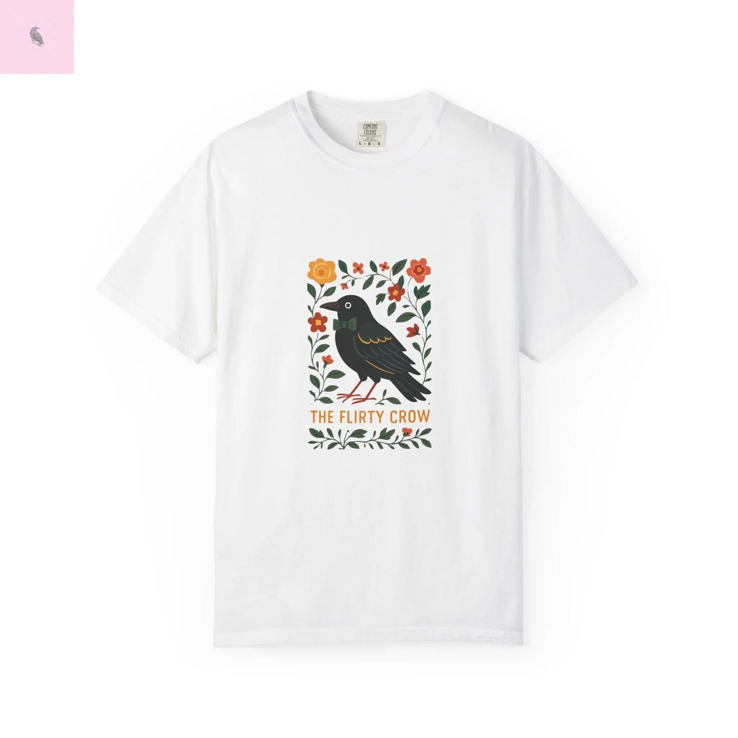 Flirty Crow Unisex T-Shirt - Floral Design - The flirty crow