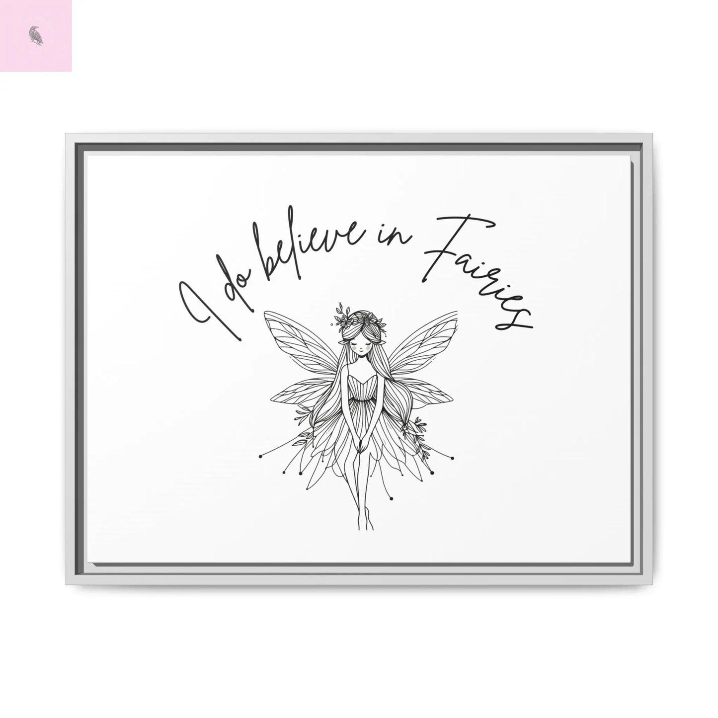 Fairies Canvas, Framed (Multi-color) - The flirty crow