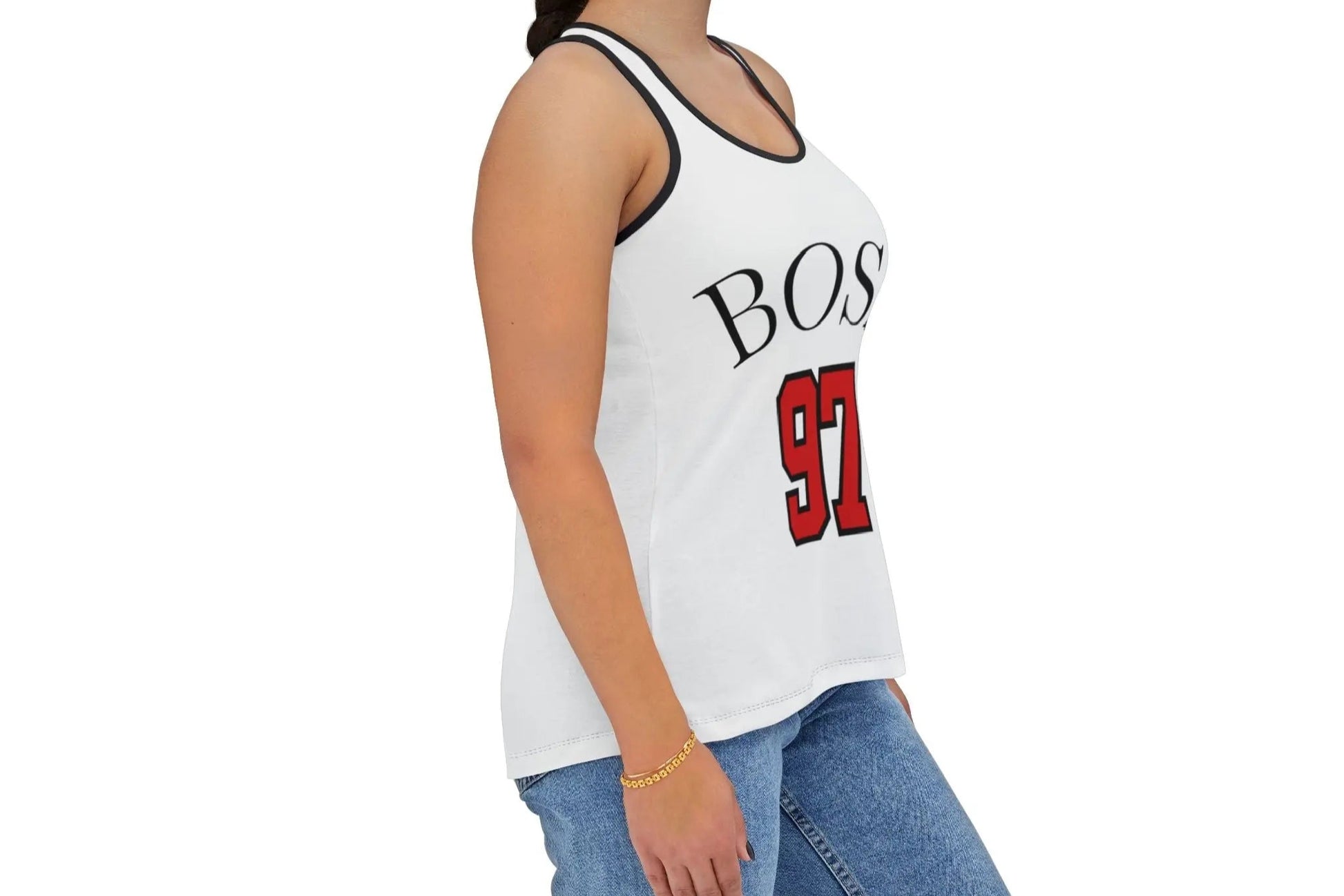 Nick Bosa Tank Top ,Sporty game day tank, Summer Apparel for Niner Fans, Nick Bosa women's tank The flirty crow