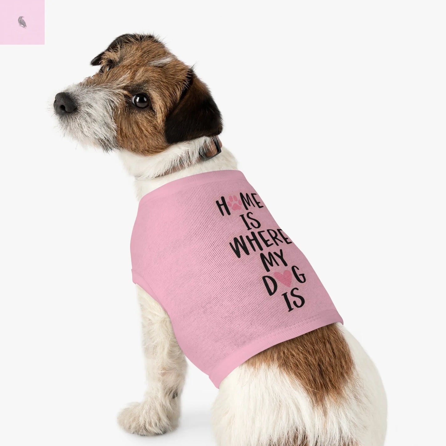 Pet Tank Top with Cute Design The flirty crow
