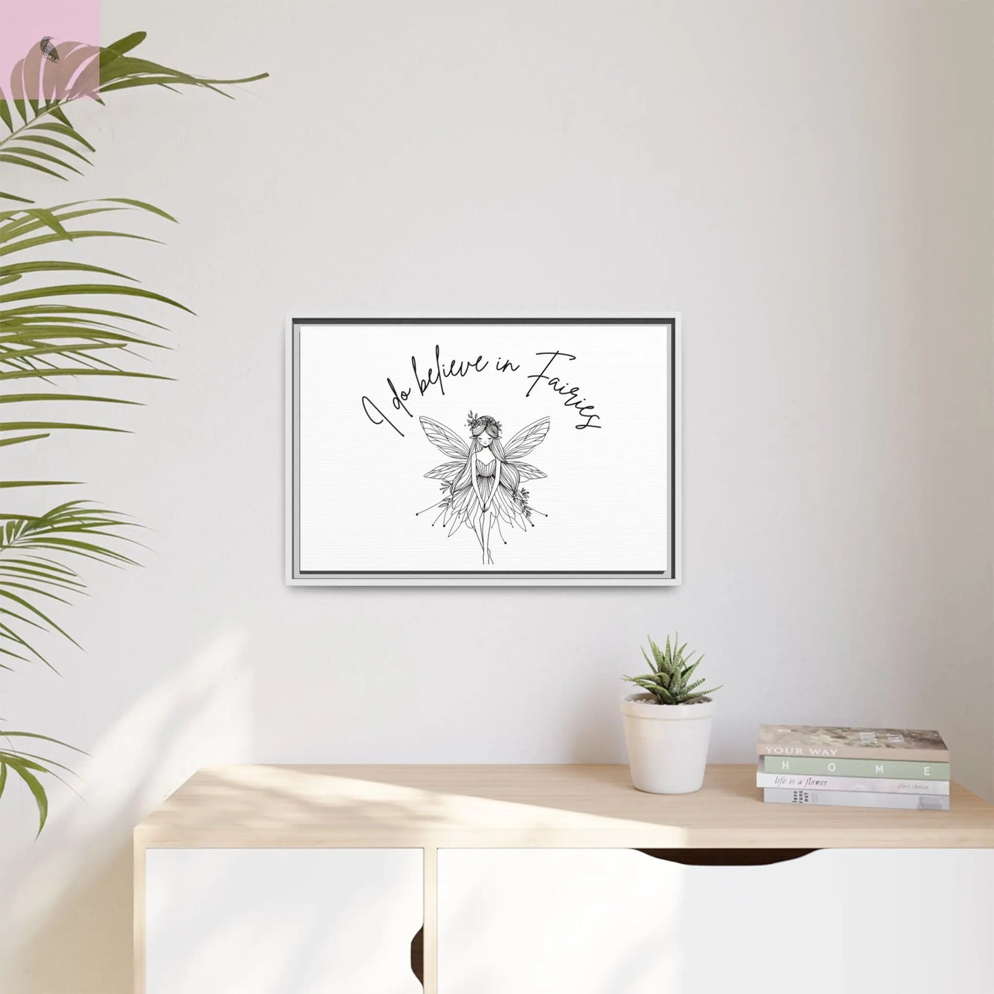Fairies Canvas, Framed (Multi-color) - The flirty crow