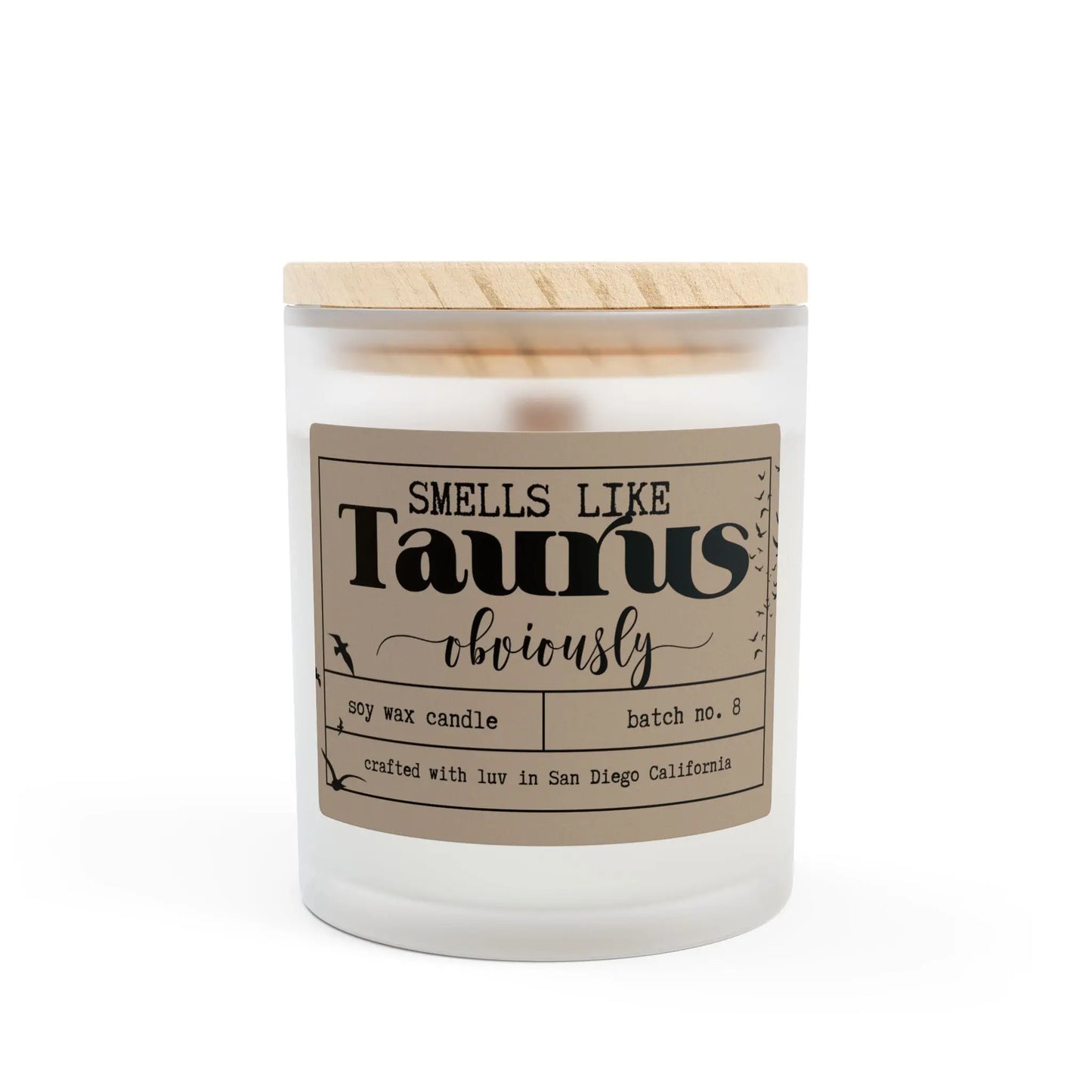 Astrology Lovers Glass Candle the flirty crow