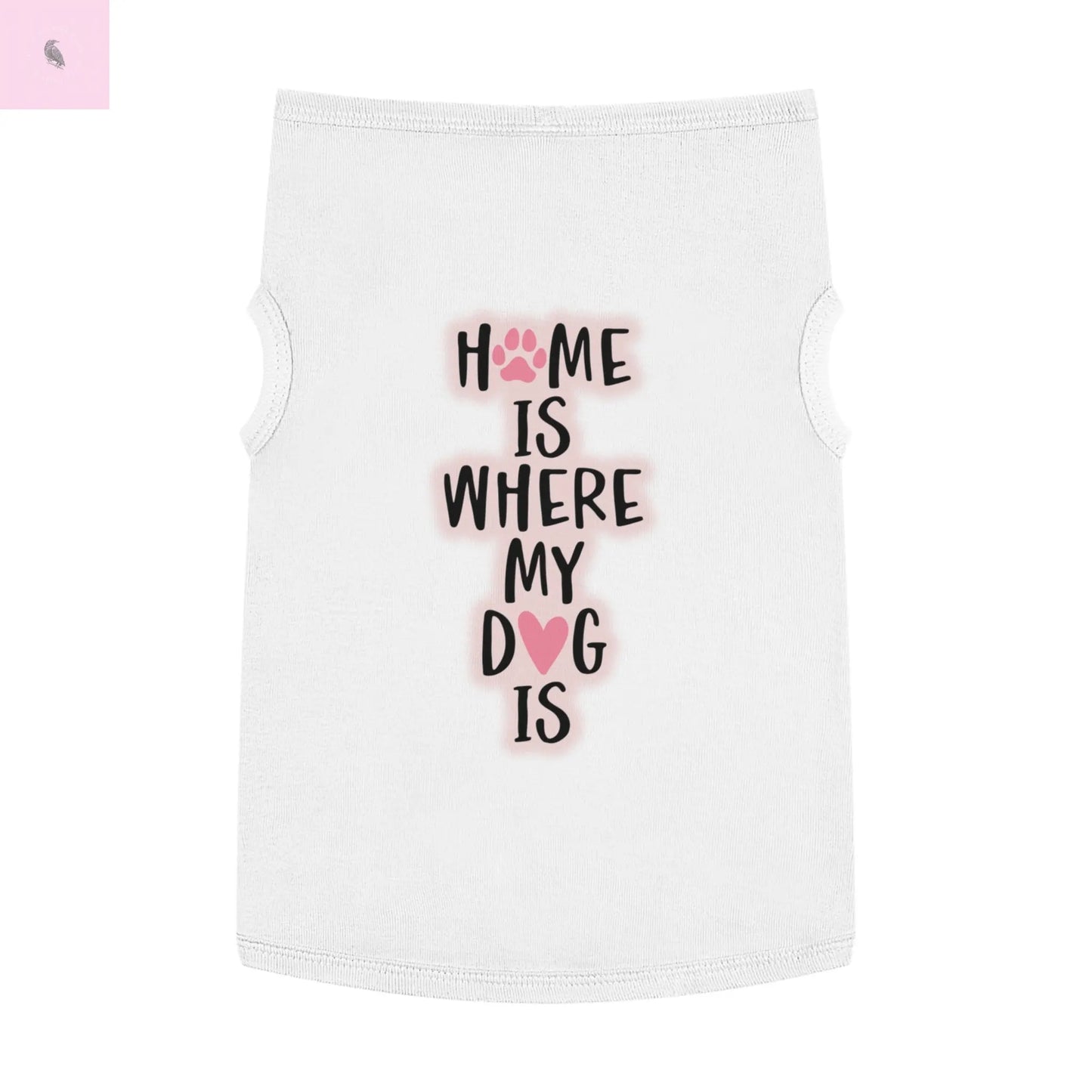 Pet Tank Top with Cute Design The flirty crow