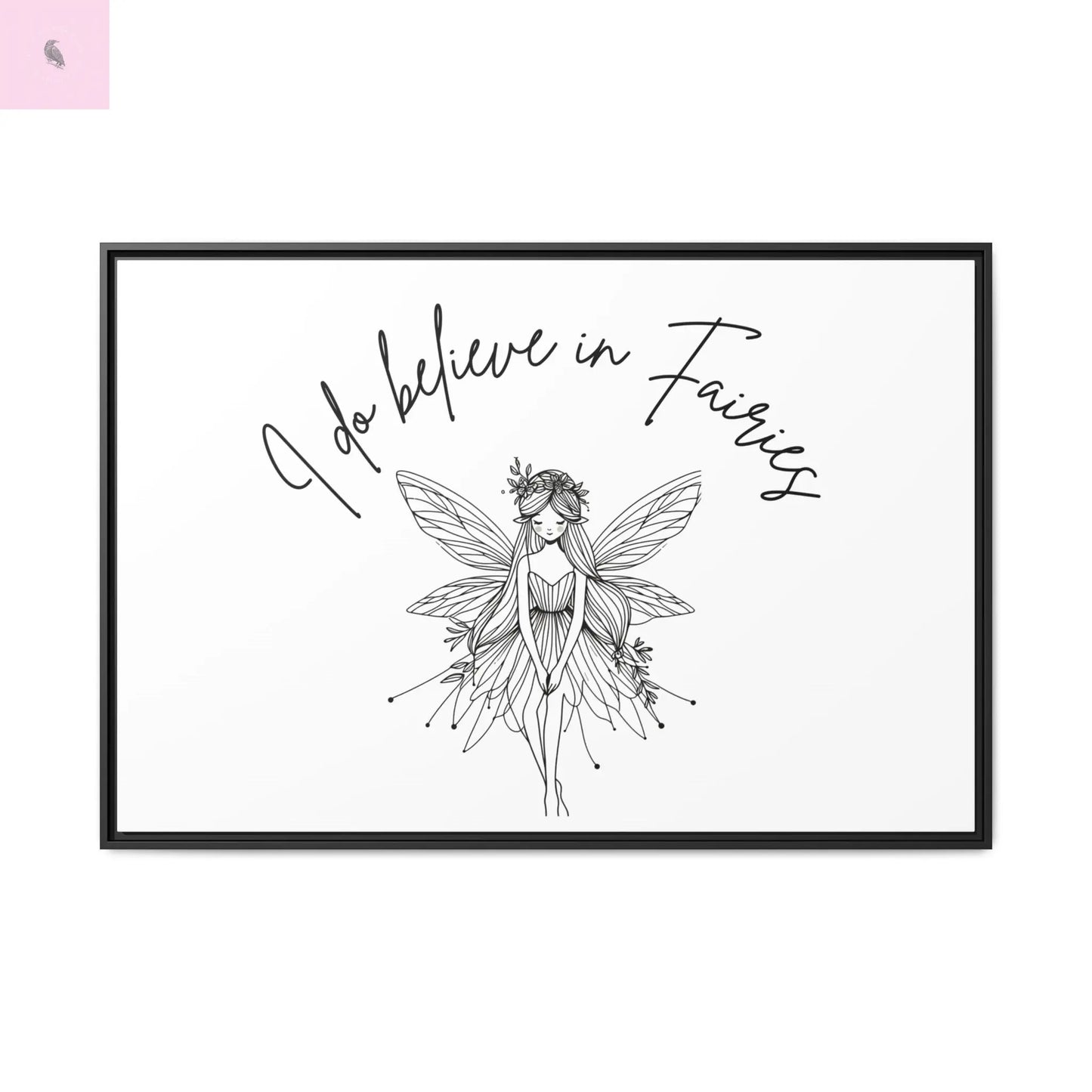 Fairies Canvas, Framed (Multi-color) - The flirty crow