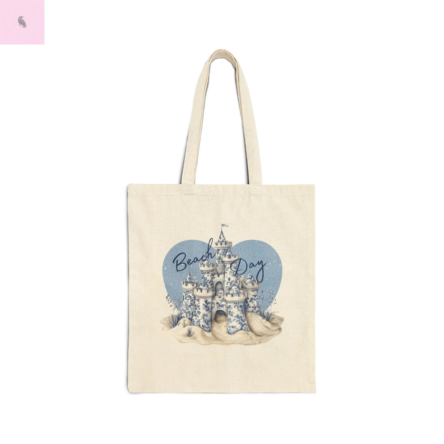 Beach Day Cotton Canvas Tote Bag, Eco-Friendly Shopping Bag, Vacation Bag, Summer Tote, Gift for Beach Lovers, Casual Everyday Use The flirty crow
