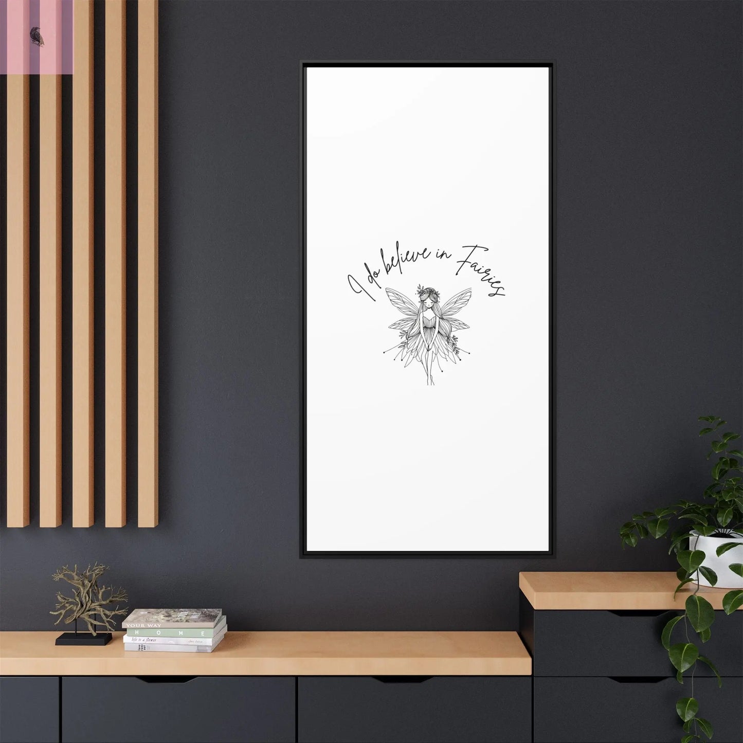 Fairies Canvas, Framed (Multi-color) - The flirty crow