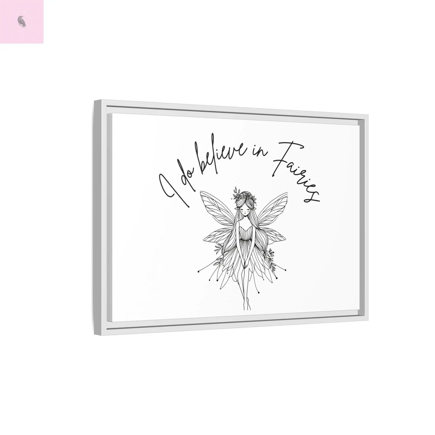 Fairies Canvas, Framed (Multi-color) - The flirty crow
