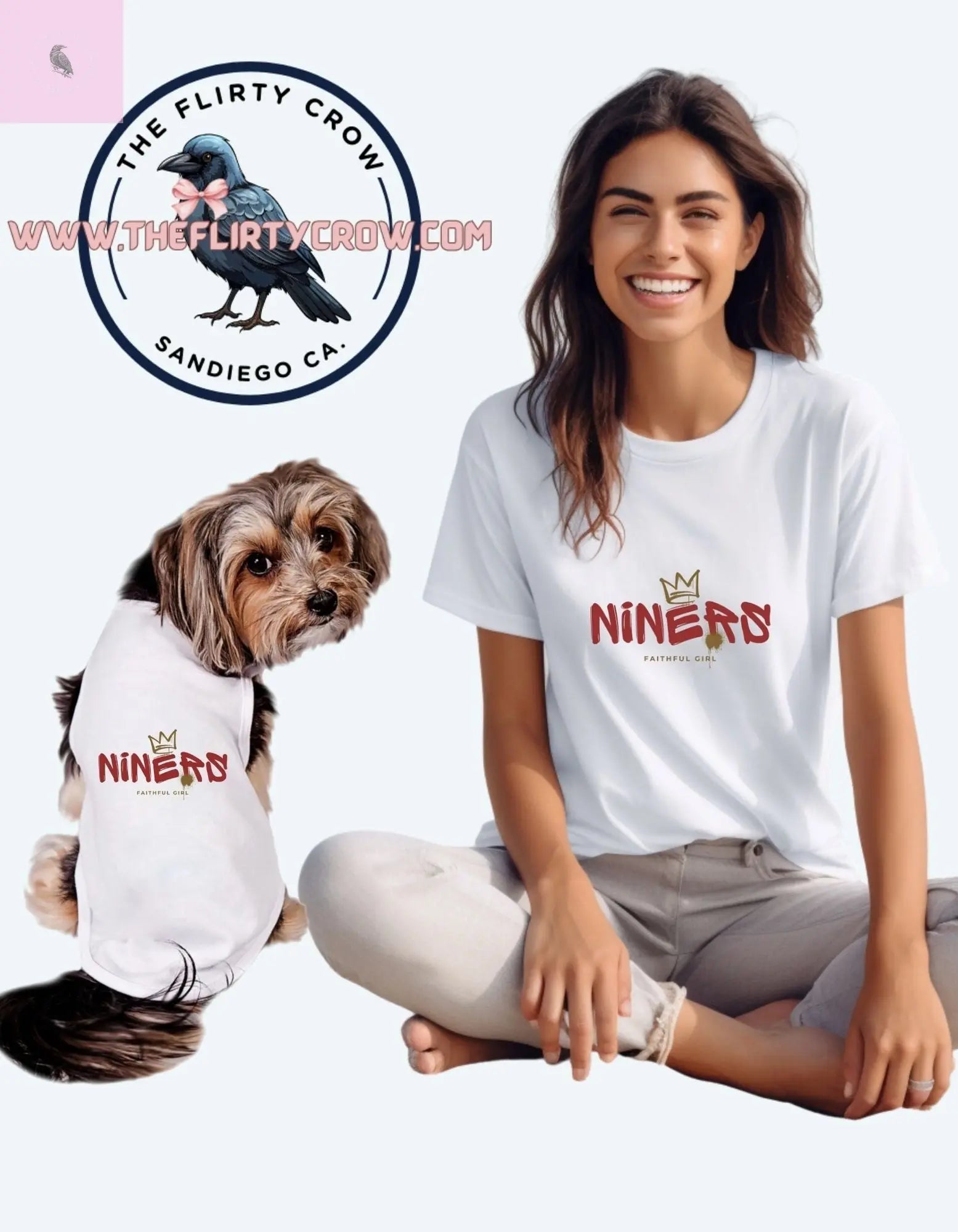 Dog Tank Top 49er Football The flirty crow