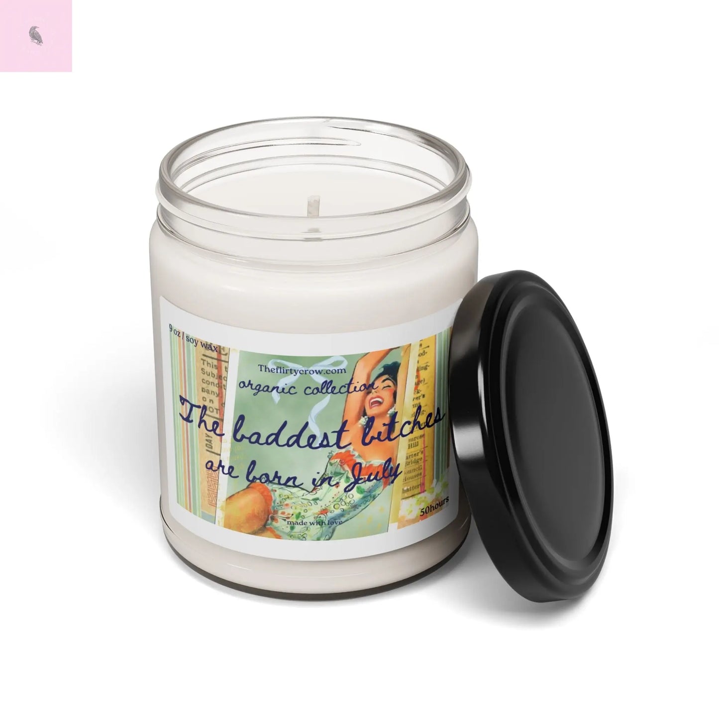 August birthday Soy Candle gift, August Birthday idea , Retro vibe, eco friendly, Gift for her, Home Fragrance Printify