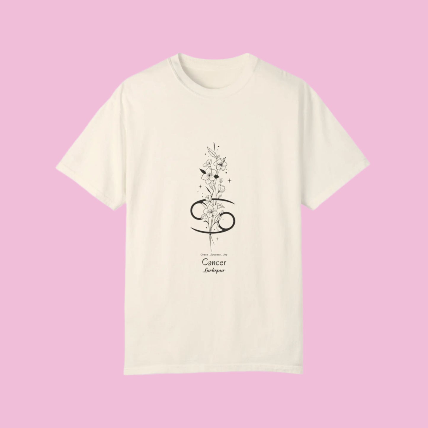 Cancer birth flower T-Shirt for Astrology Lovers Printify