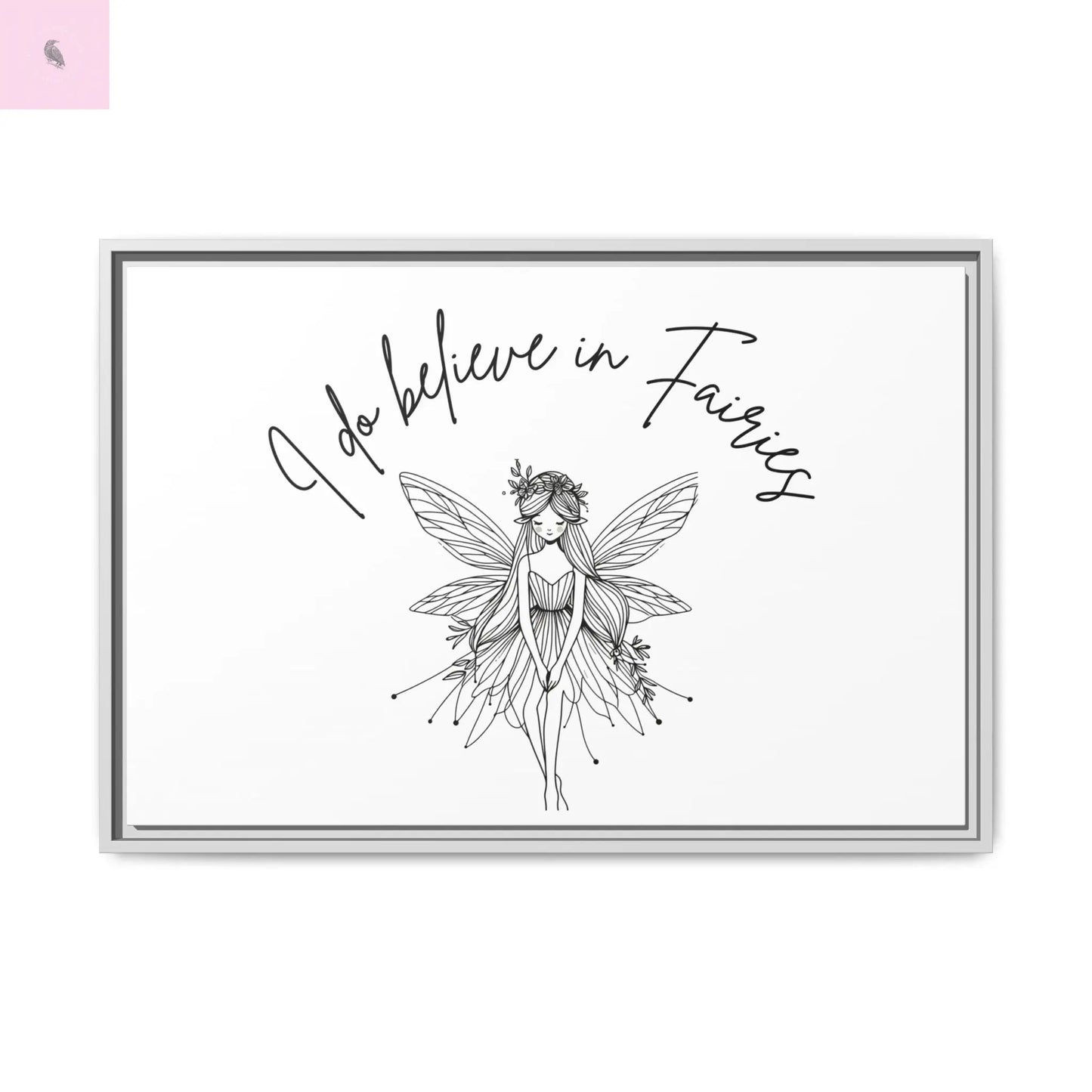 Fairies Canvas, Framed (Multi-color) - The flirty crow