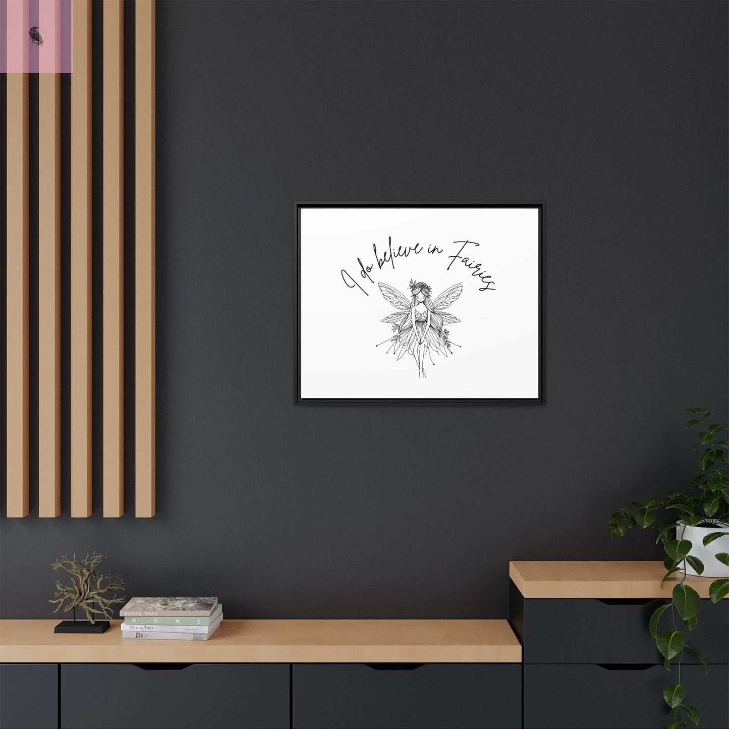 Fairies Canvas, Framed (Multi-color) - The flirty crow