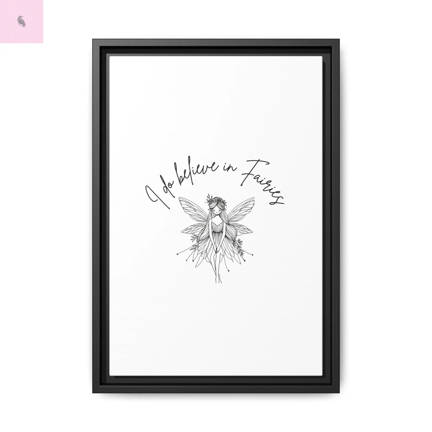 Fairies Canvas, Framed (Multi-color) - The flirty crow