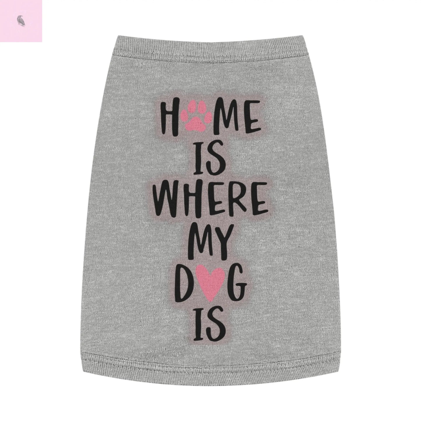 Pet Tank Top with Cute Design The flirty crow