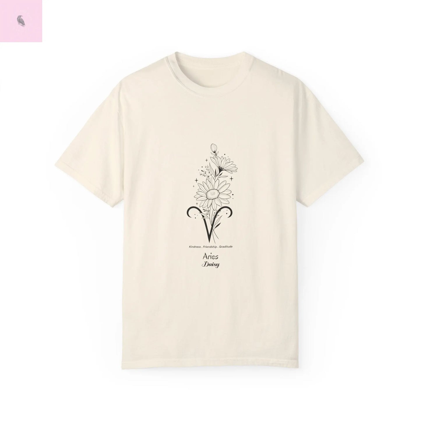 Aries birth flower T-Shirt for Astrology Lovers Printify